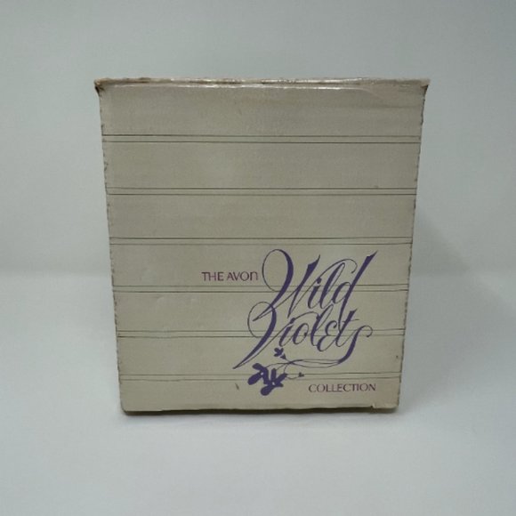 Vintage Set of 7 Avon Wild Violets Collection J Walsh Clear Crystal Glass Bowls - Picture 10 of 10